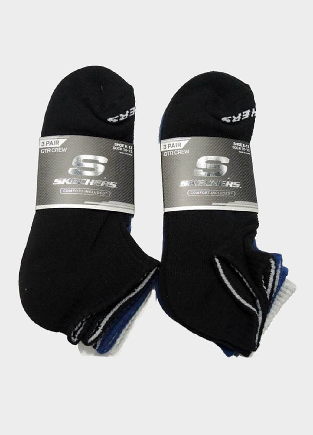 Комбинированные носки (3 пары) Skechers логотипы (325233077)