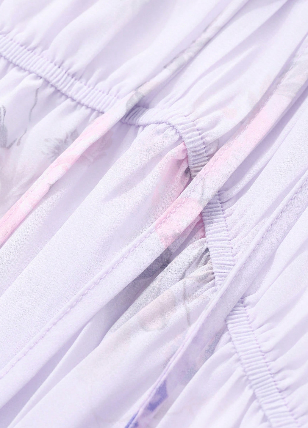 Лілова святковий, вечірня сукня а-силует SHEIN з квітковим принтом