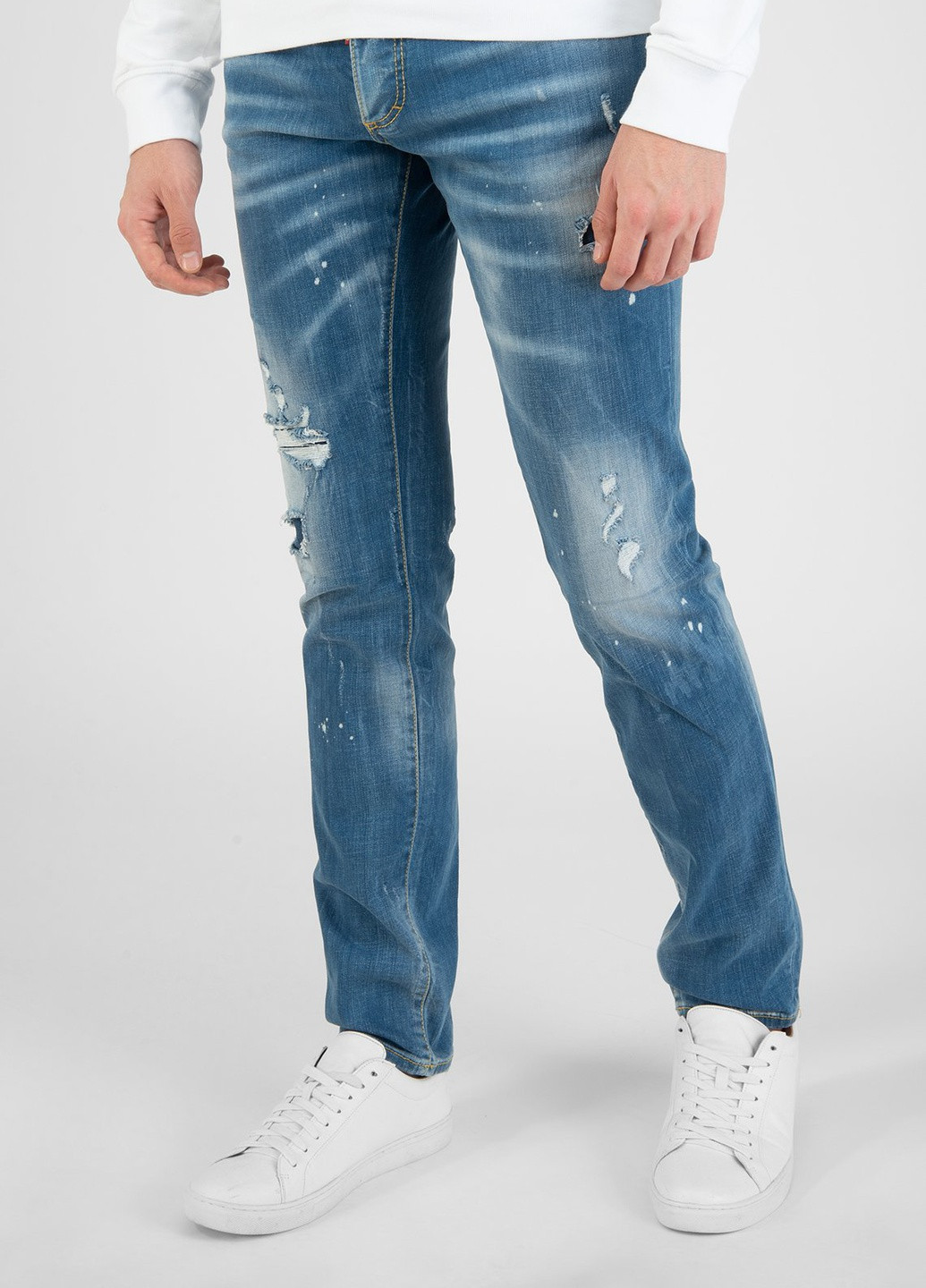 Синие демисезонные джинсы Dsquared2