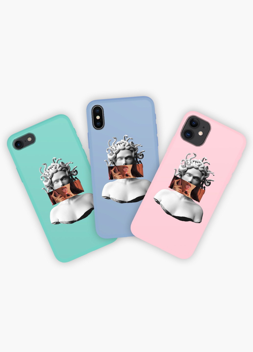 Чехол силиконовый Apple Iphone 11 Pro Max Меган Фокс Ренессанс Медуза Горгона (Megan Fox) Белый (9232-1203) MobiPrint (219348222)