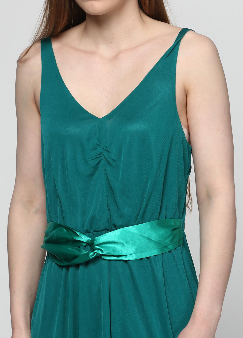 Зеленое кэжуал платье Even & Odd однотонное