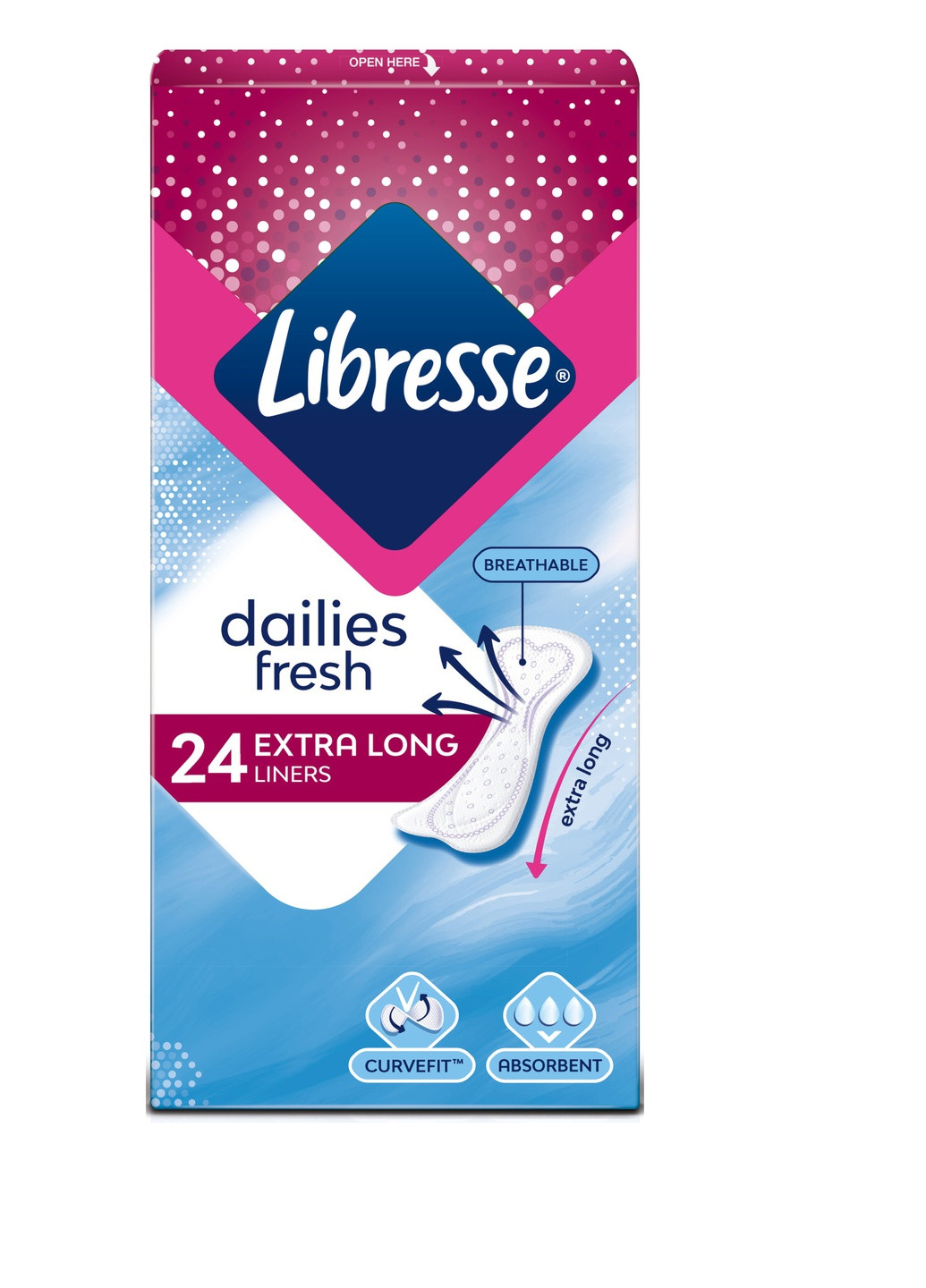Щоденні прокладки Dailies Fresh Extra Long Подовжені Libresse (228100208)