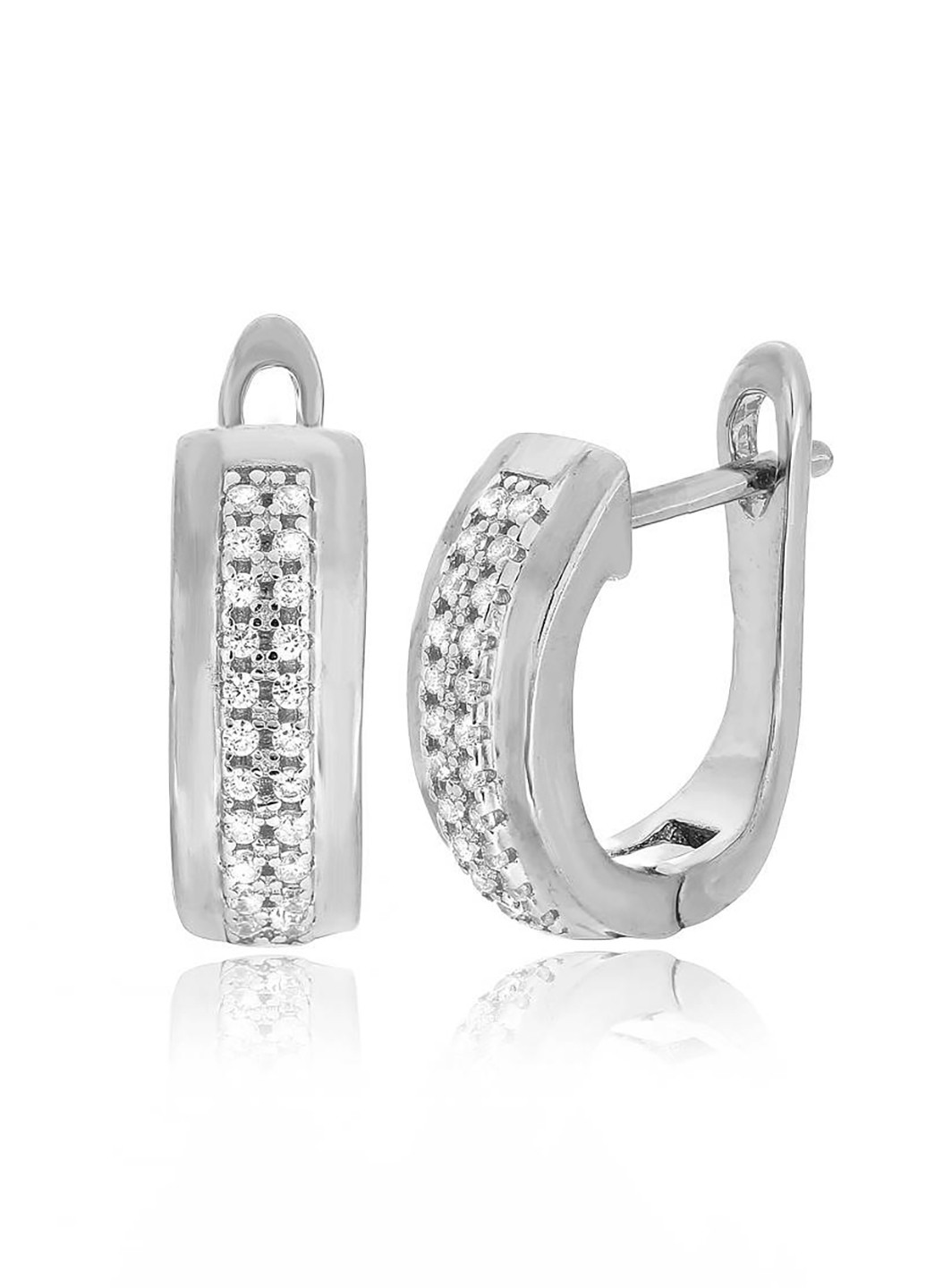 Срібні сережки з фіанітами ск2ф / 215 Silvex925 (201169491)