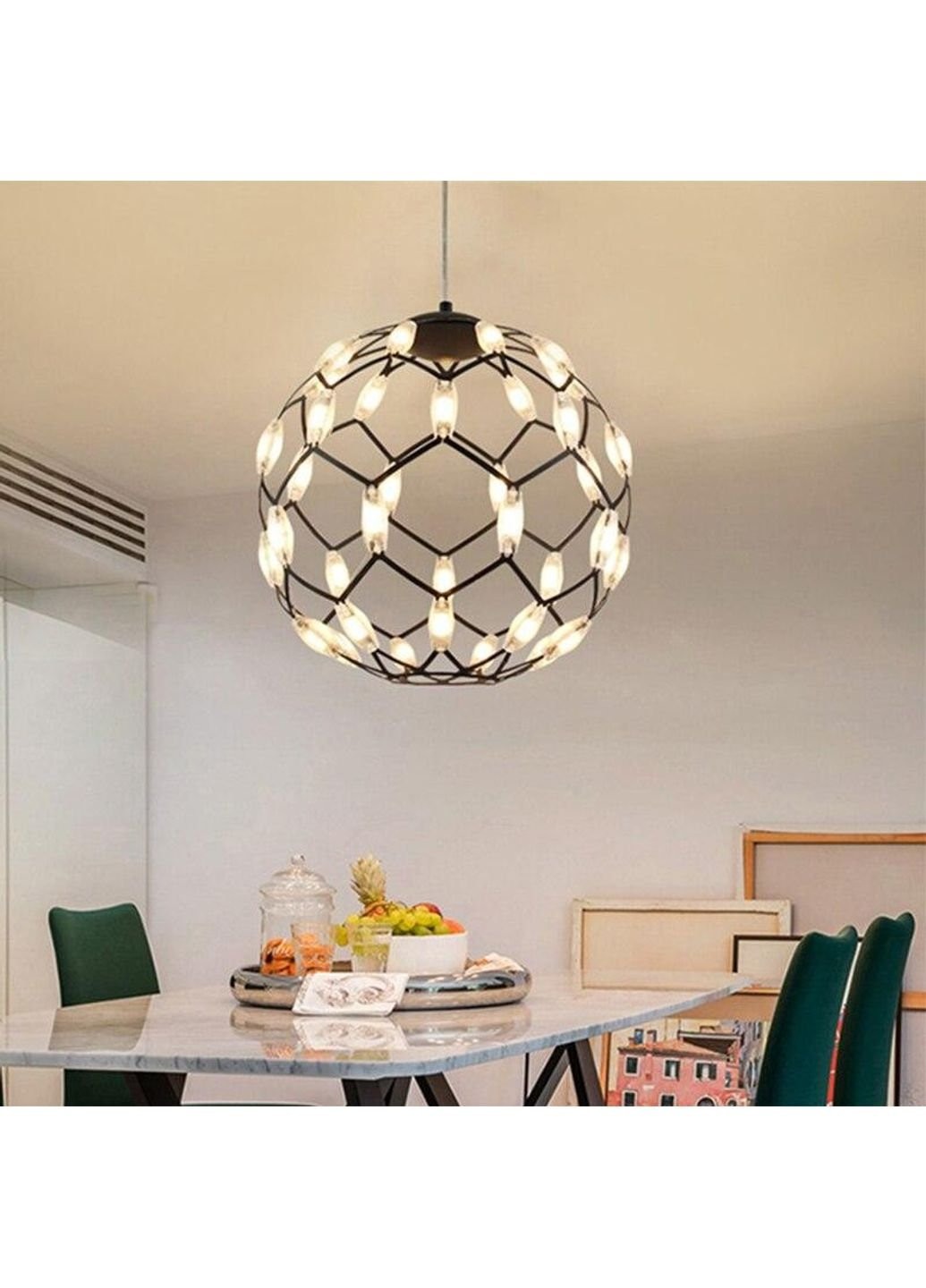 Люстра стельова LED D1289/500-bk-k Чорний 65х50х50 див. Sunnysky (253527827)