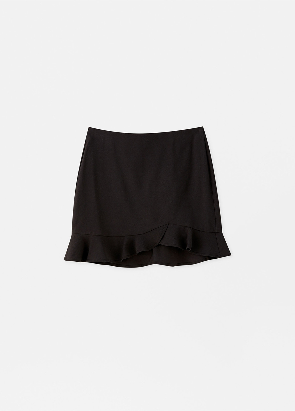 Черная кэжуал однотонная юбка Pull & Bear годе
