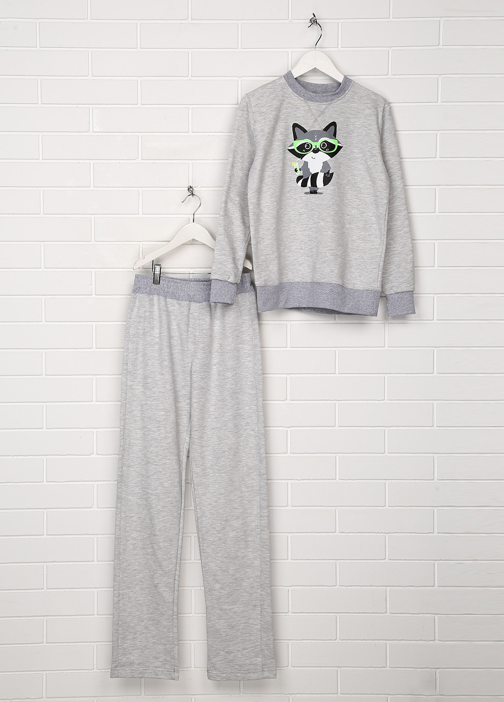 Серая всесезон пижама (свитшот, брюки) свитшот + брюки Aniele