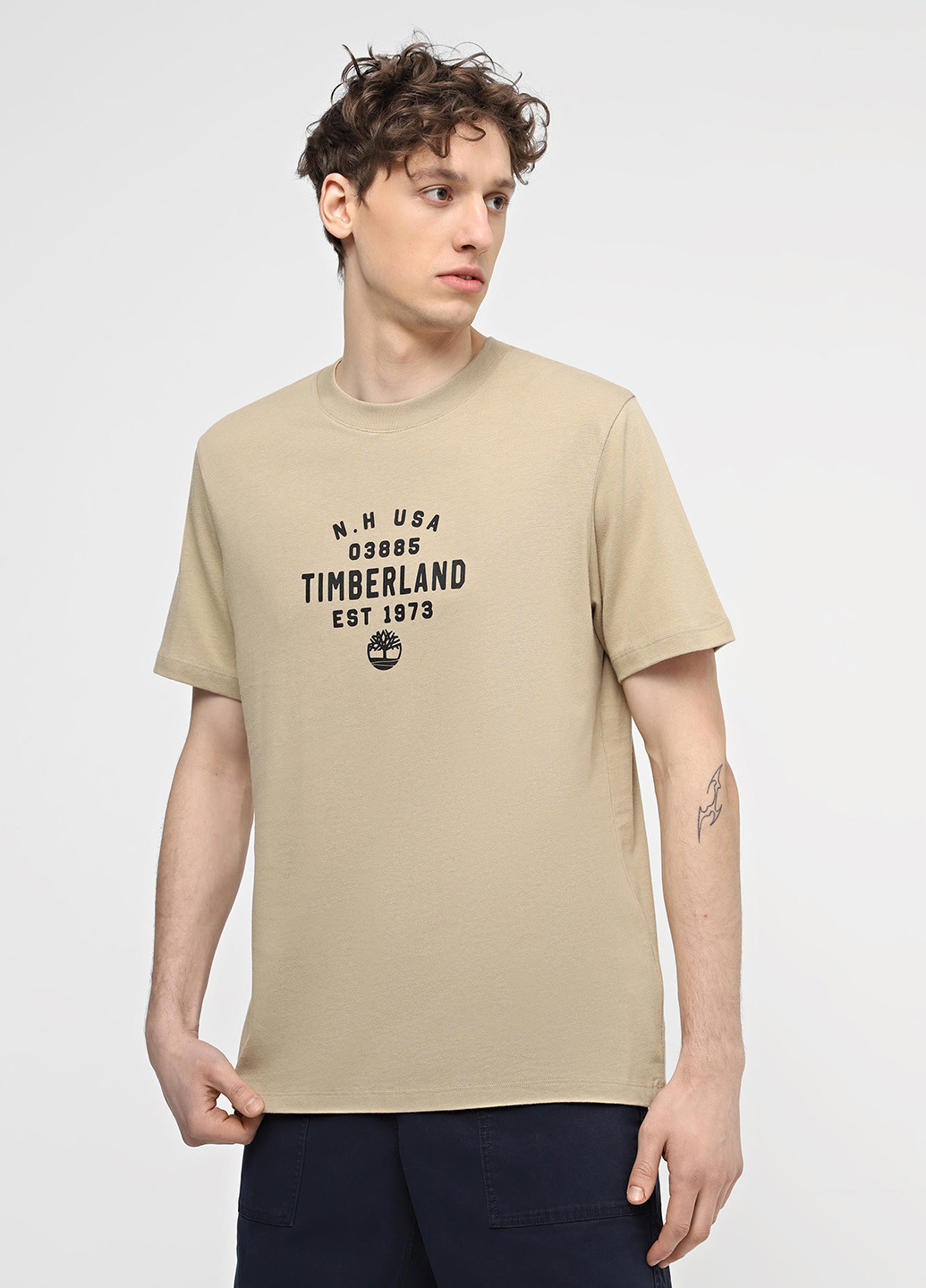 Бежевая футболка Timberland
