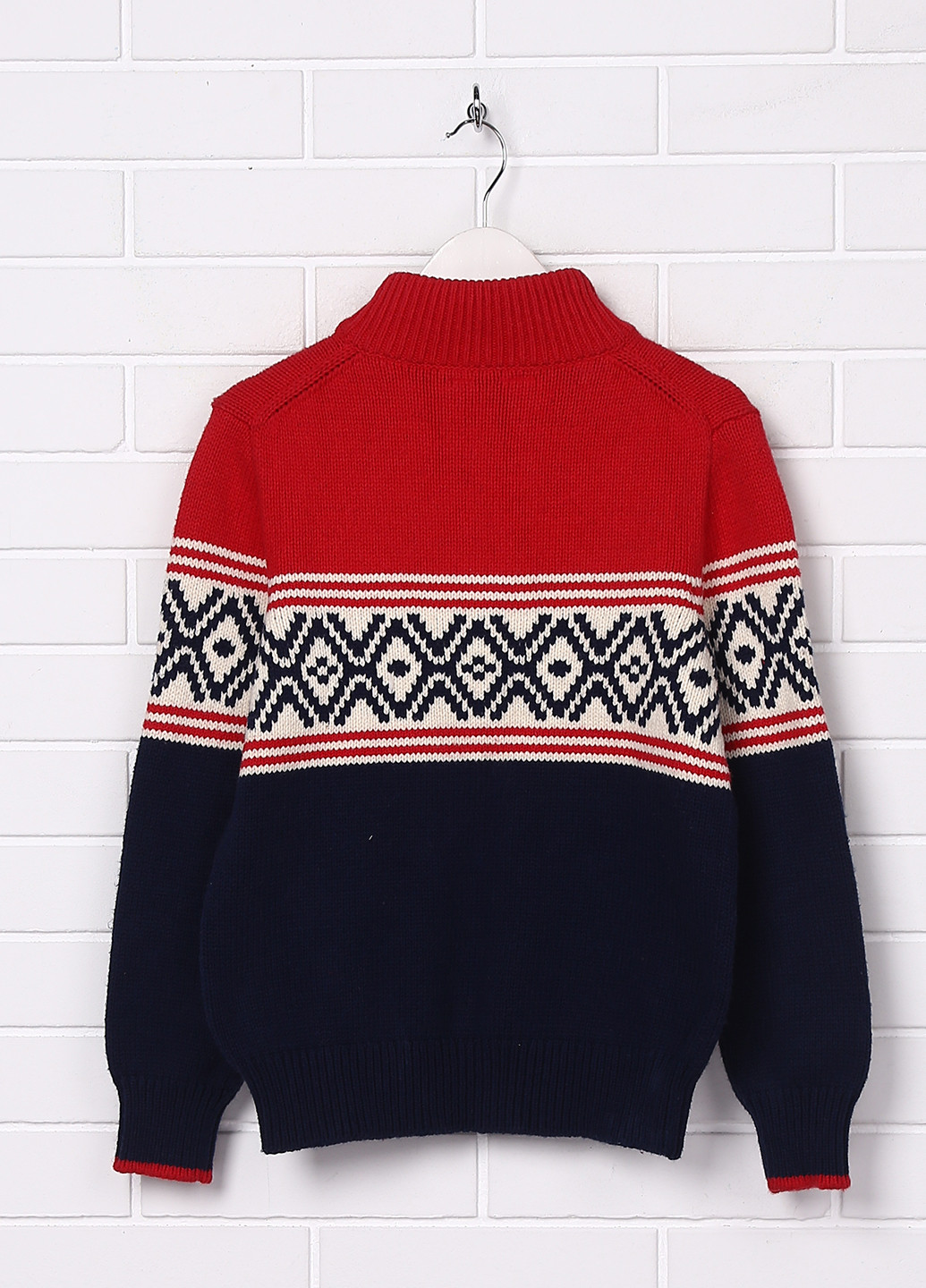 Комбинированный осенний свитер джемпер Gap