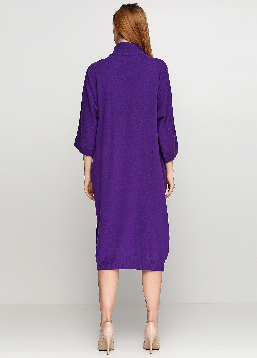 Фиолетовое кэжуал платье Kontatto однотонное