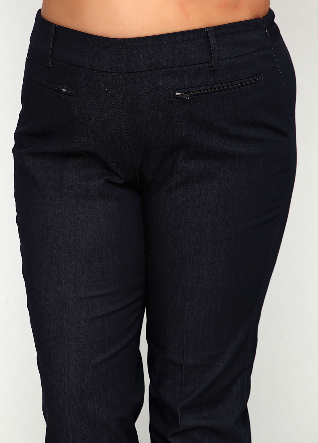 Темно-синие кэжуал демисезонные зауженные брюки Talbots