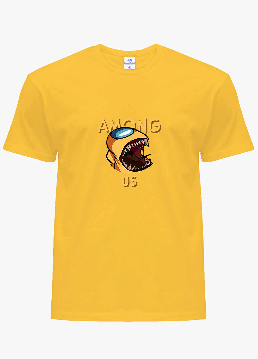 Жовта демісезонна футболка дитяча амонг ас жовтий (among us yellow) (9224-2409) MobiPrint