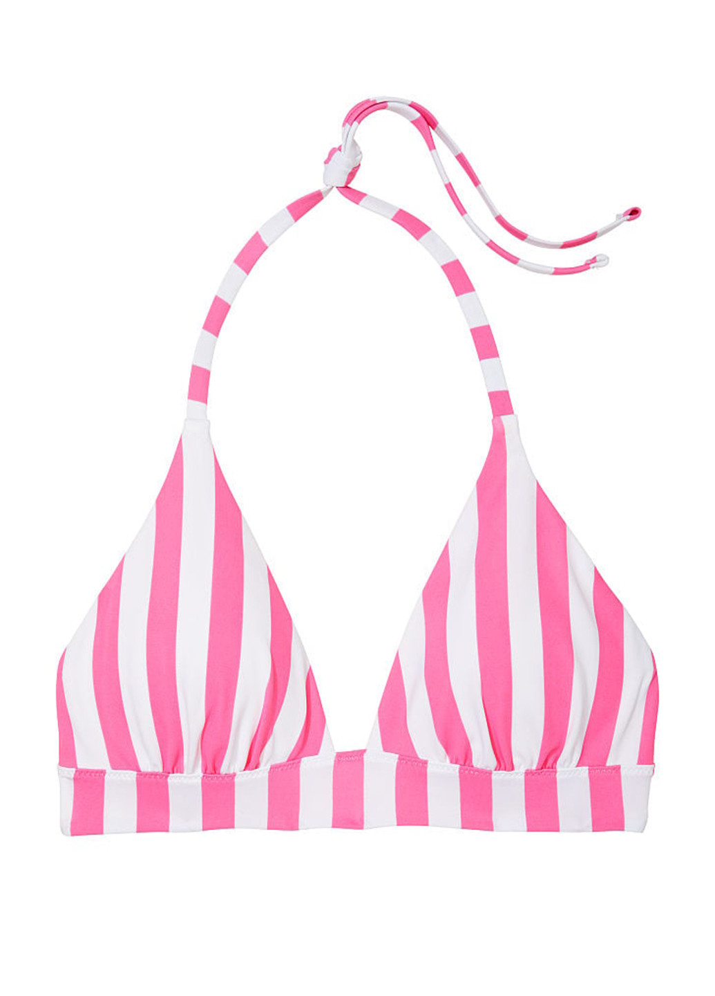 Розовый летний купальник (лиф, трусы) раздельный, бикини, халтер Victoria's Secret