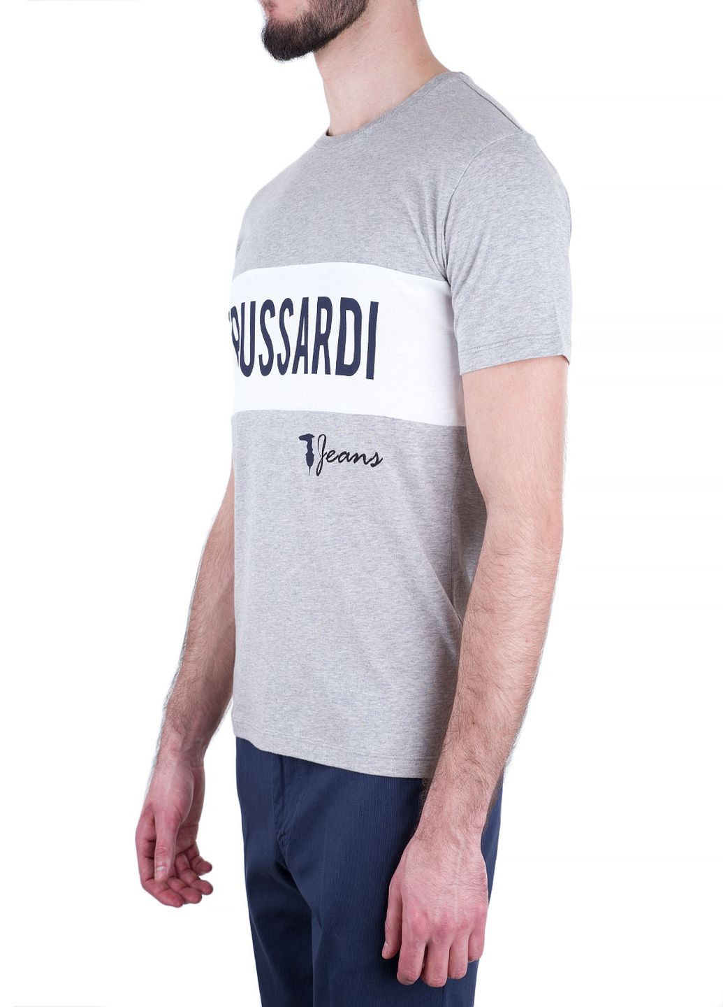 Сіра футболка Trussardi Jeans