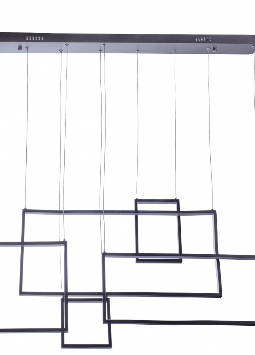 Светильник потолочный подвесной светодиодный современный BL-551S/120W WW BK Brille (253893710)