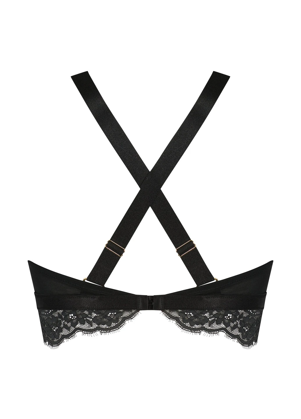 Чорний топ бюстгальтер Hunkemoller без кісточок поліамід