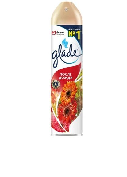 Аэрозольный освежитель воздуха После дождя 300 м Glade (247634291)