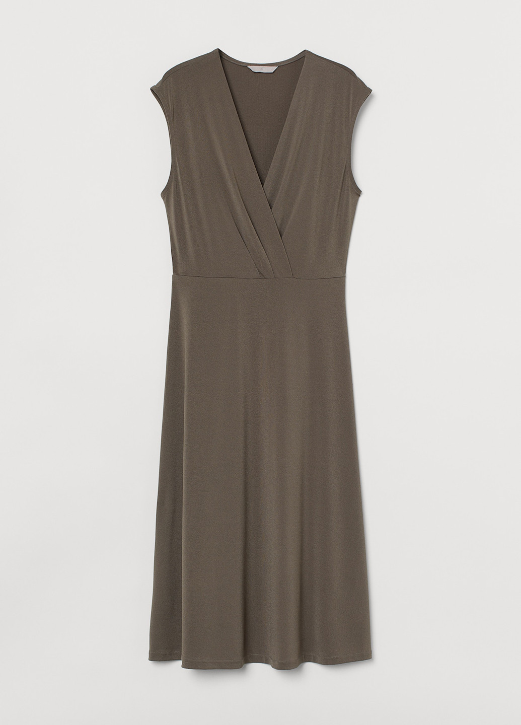 Сіра кежуал сукня кльош H&M однотонна