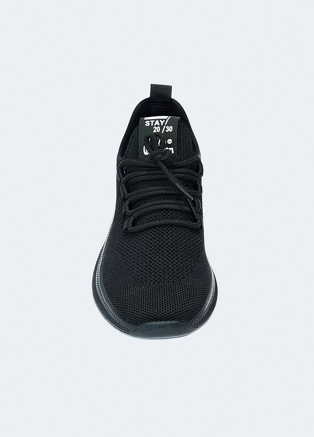 Черные демисезонные мужские летние кроссовки черные на шнурках 43 Fashion