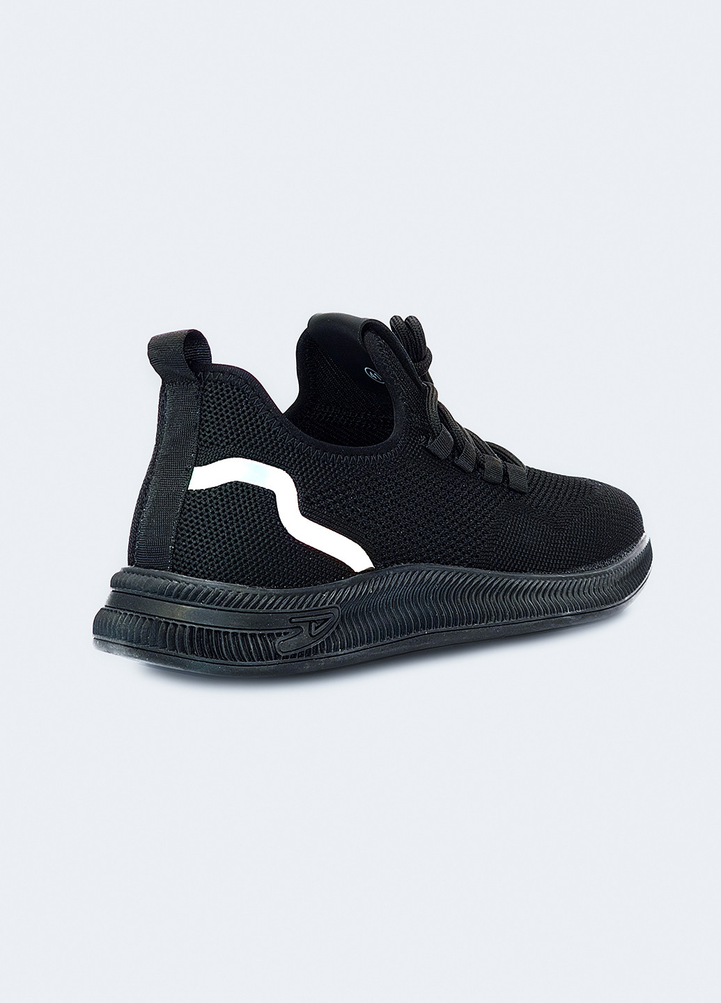 Черные демисезонные мужские летние кроссовки черные на шнурках 43 Fashion