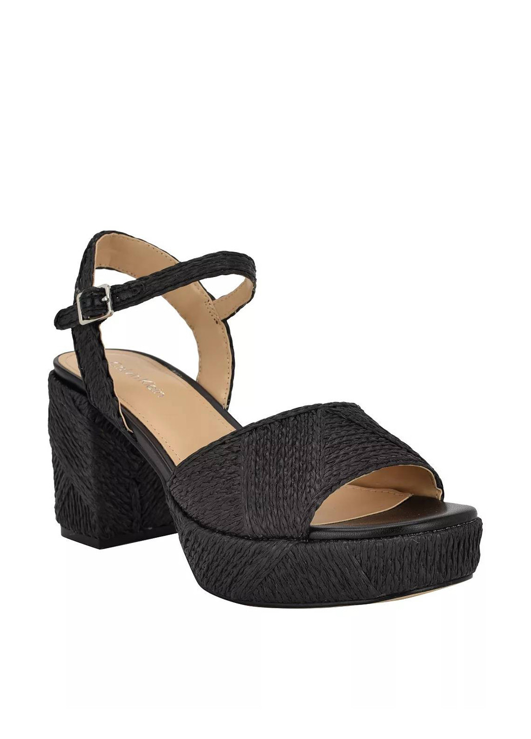 Черные босоножки Calvin Klein с ремешком