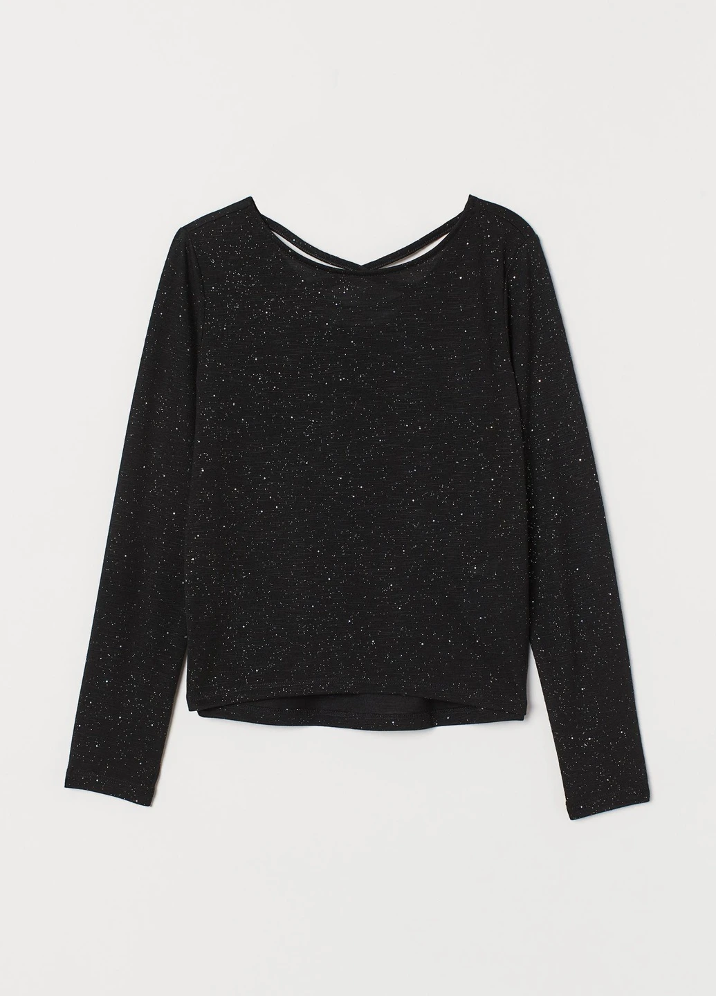 Лонгслів,чорний-сріблястий, H&M (254866745)