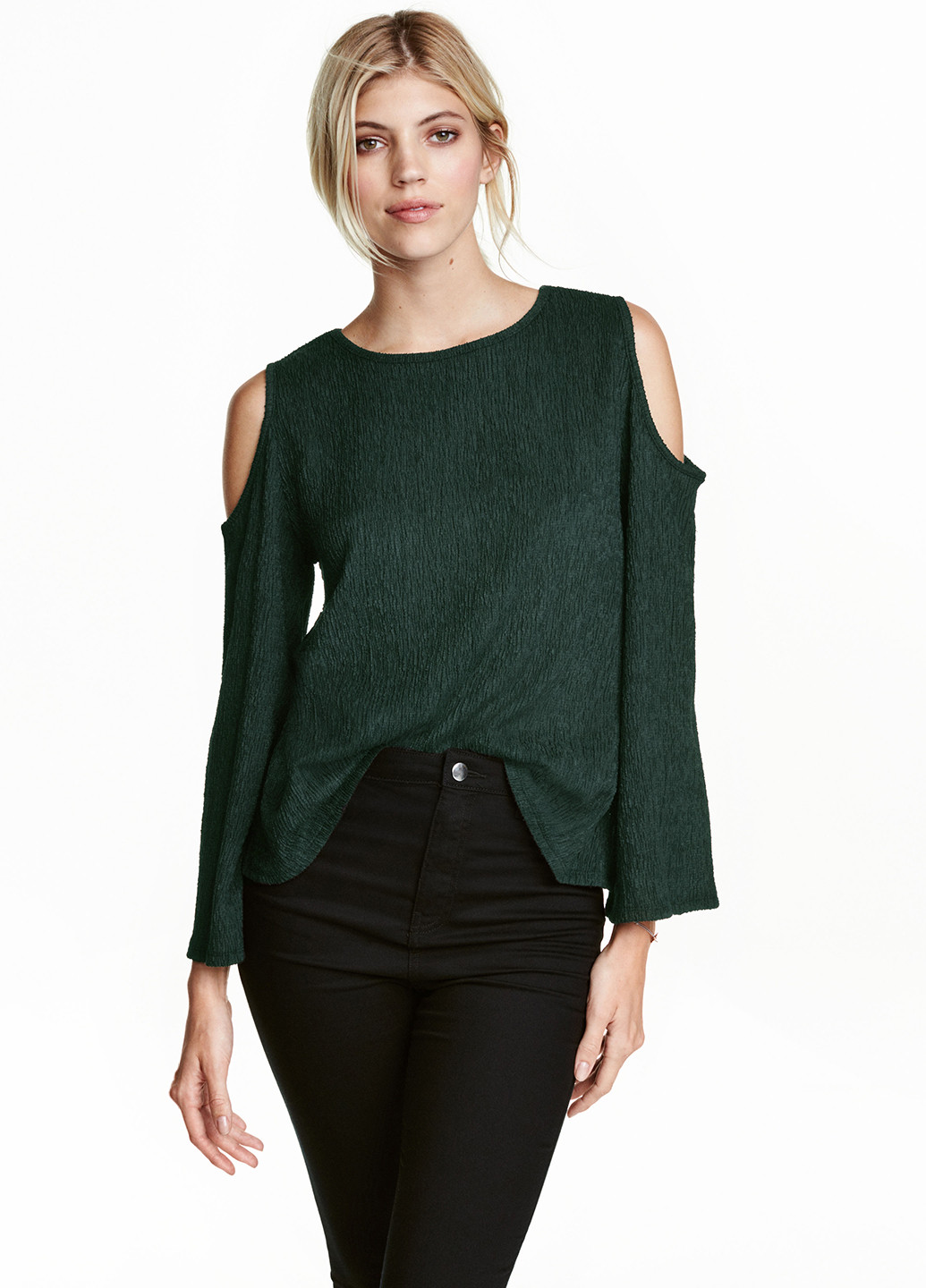 Зелена демісезонна блуза H&M