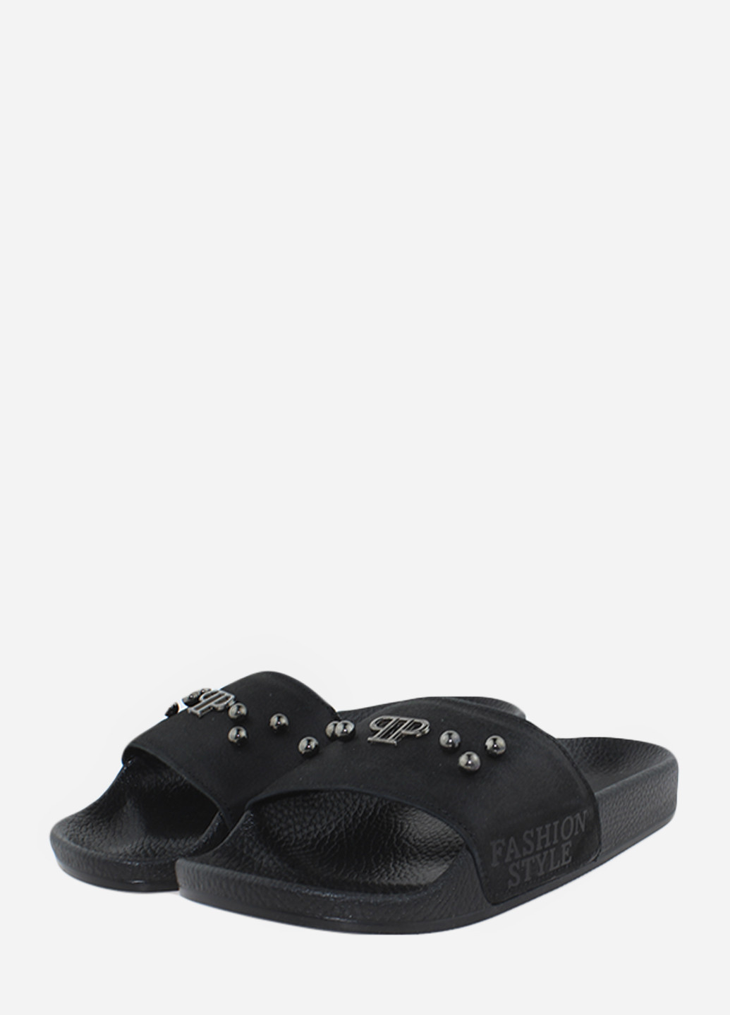 Черные шлепанцы rm3857 черный Mili & Moni