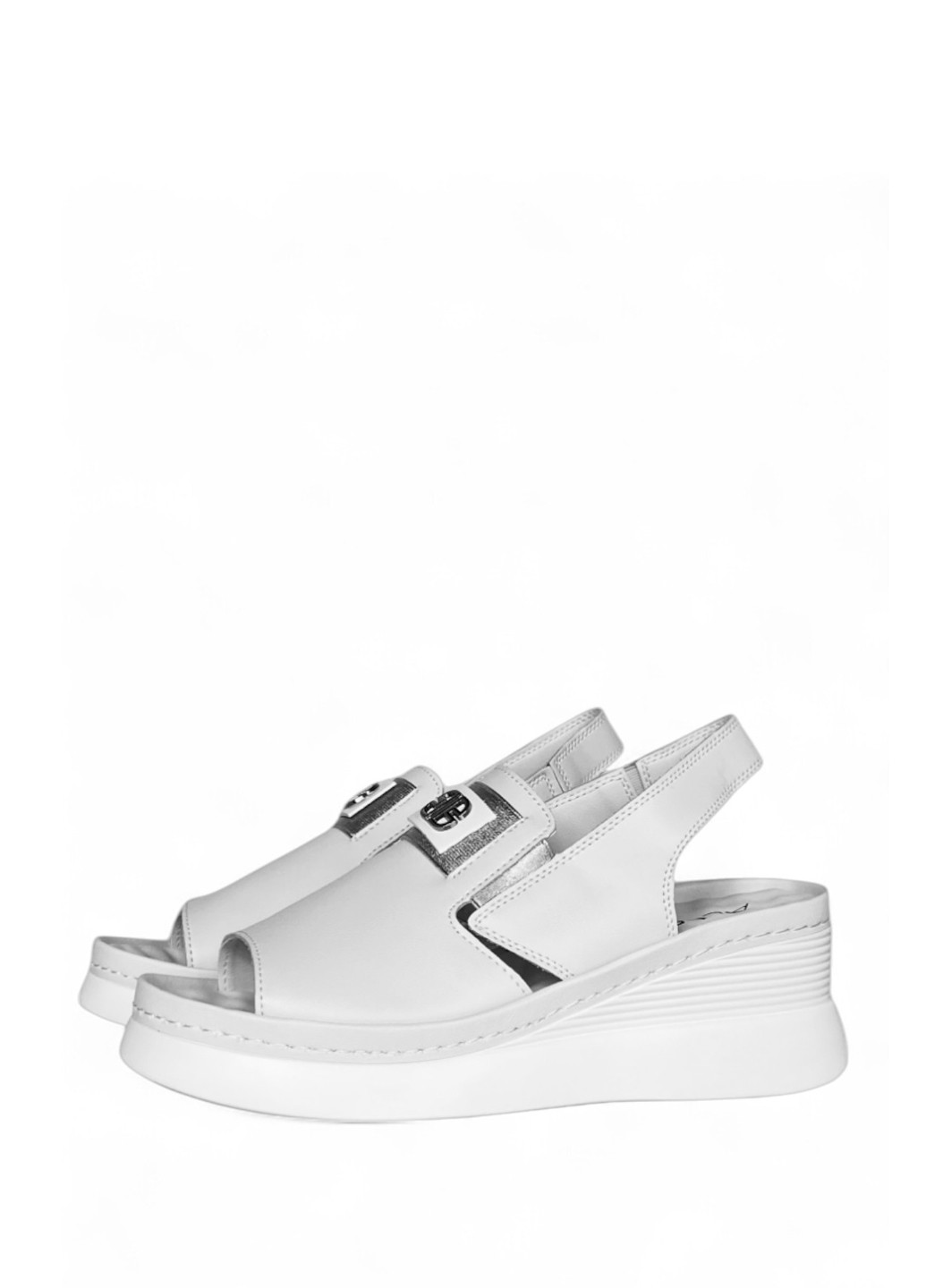 Белые босоножки ALLSY без застежки