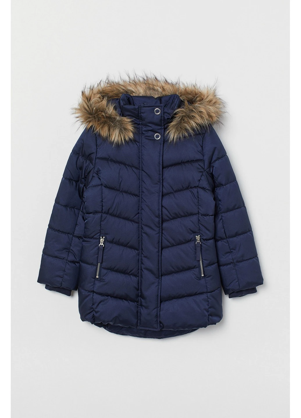 Темно-синяя зимняя куртка H&M