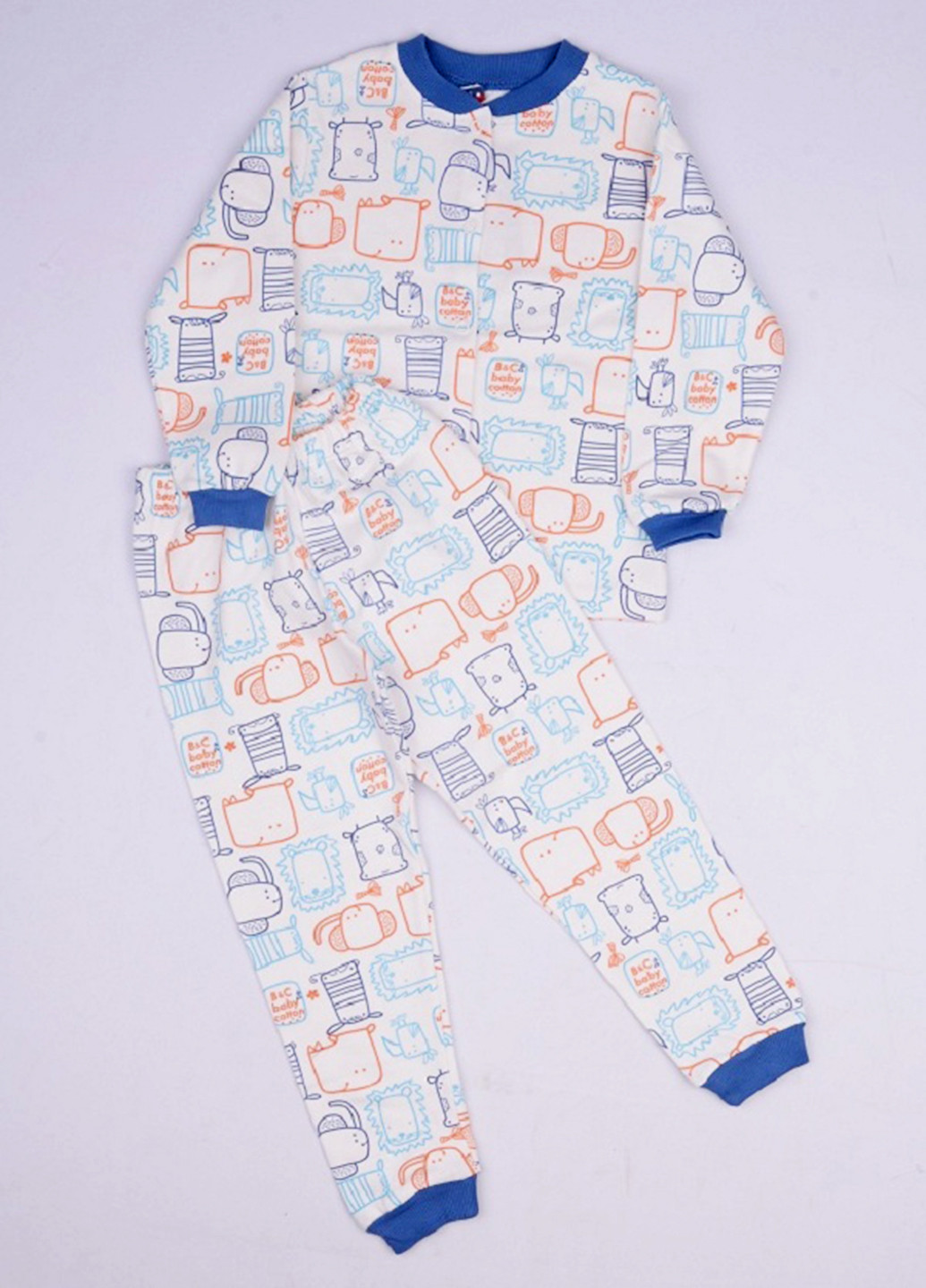 Светло-синяя всесезон пижама (кофта, брюки) Meli-sa