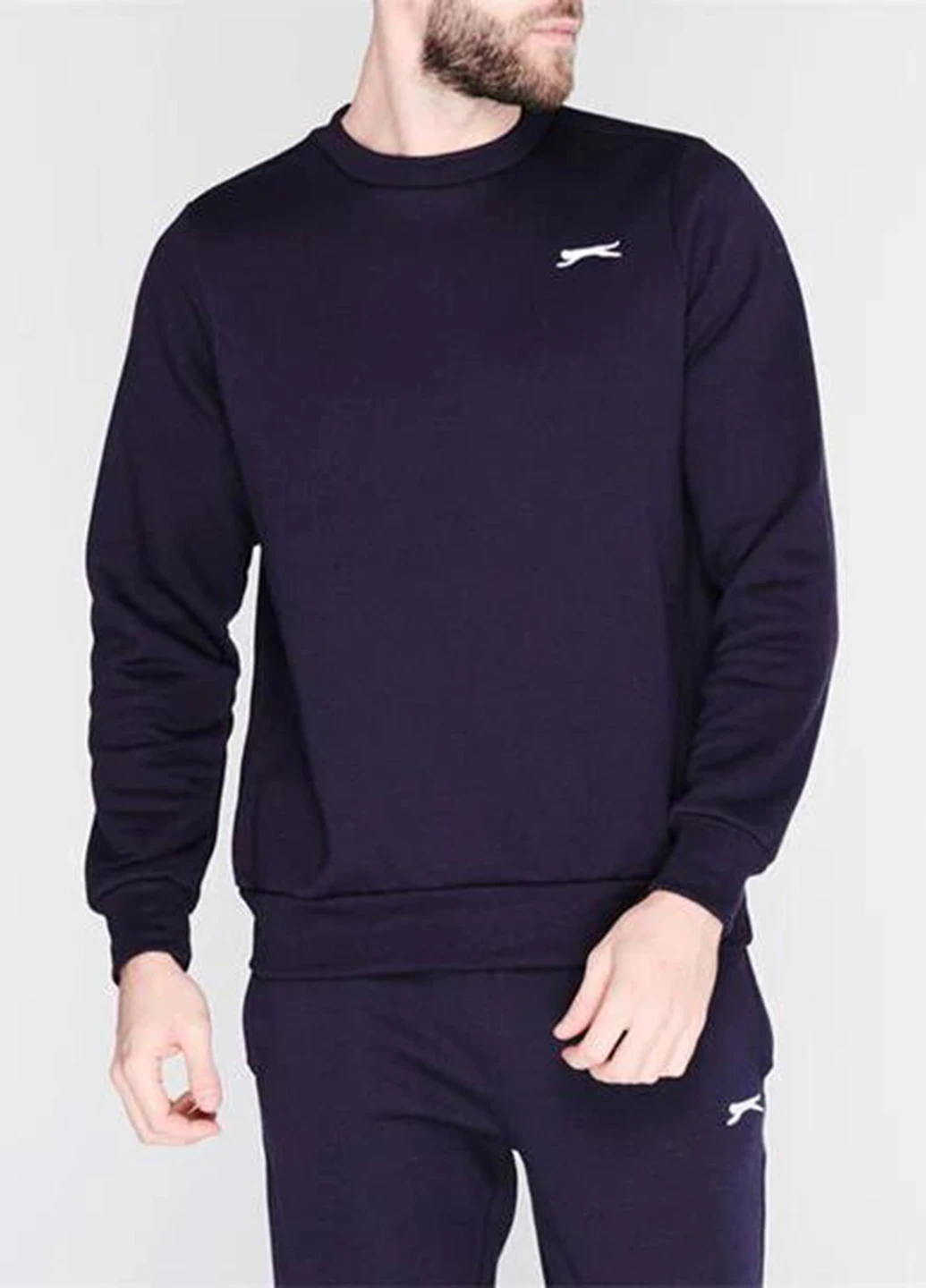 Темно-синій світшот Slazenger однотонний без декору (212351859)
