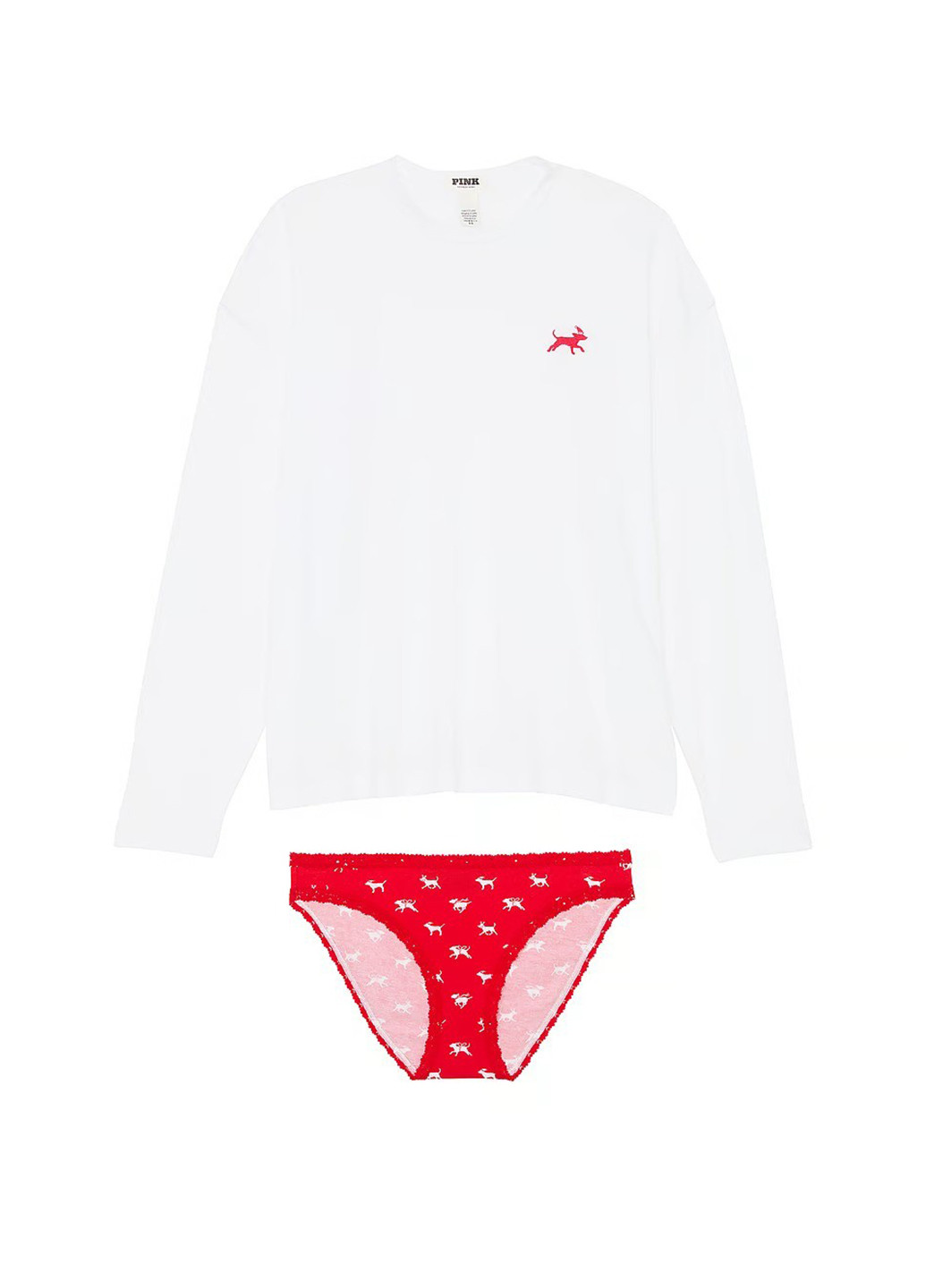 Комбінований демісезонний комплект (лонгслів, трусики) Victoria's Secret