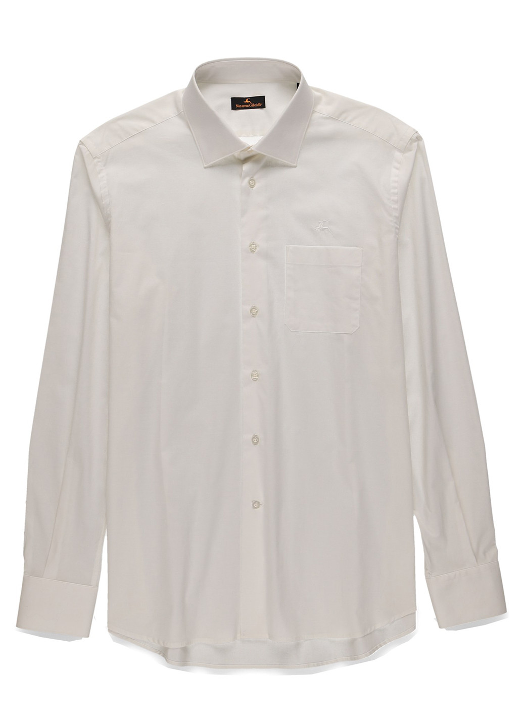 Белая классическая, кэжуал рубашка однотонная Nazarenogabrielli