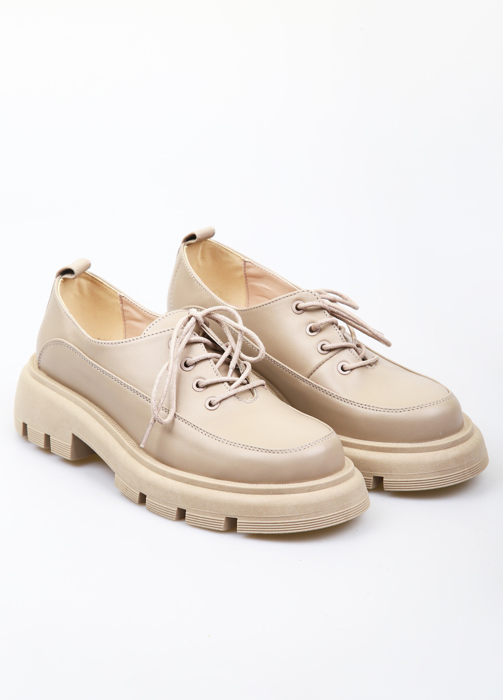 AURA Туфлі темно-бежевий з натуральна шкіра, україна — демісезон (370635485)