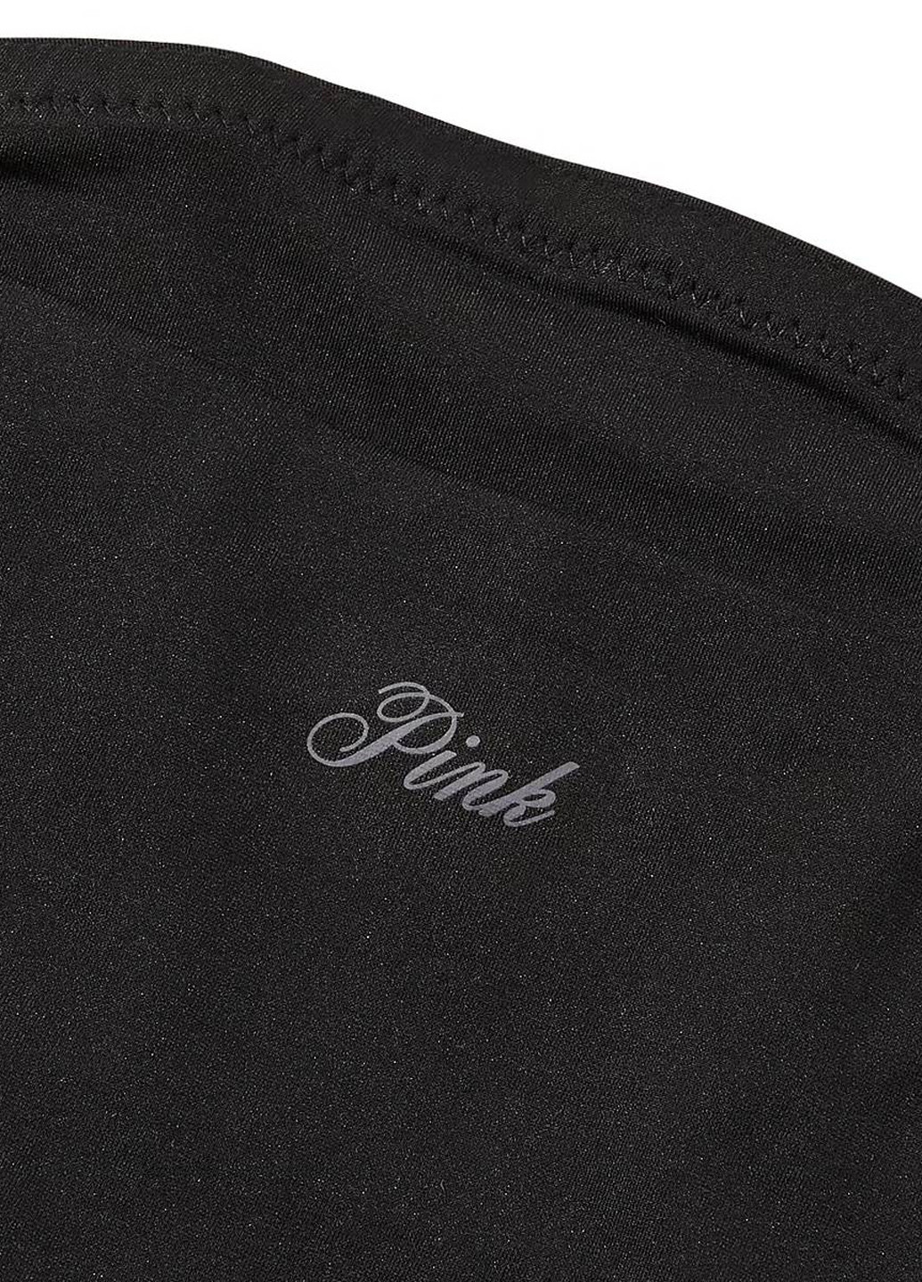 Чорний демісезонний комплект (топ, трусики) Victoria's Secret