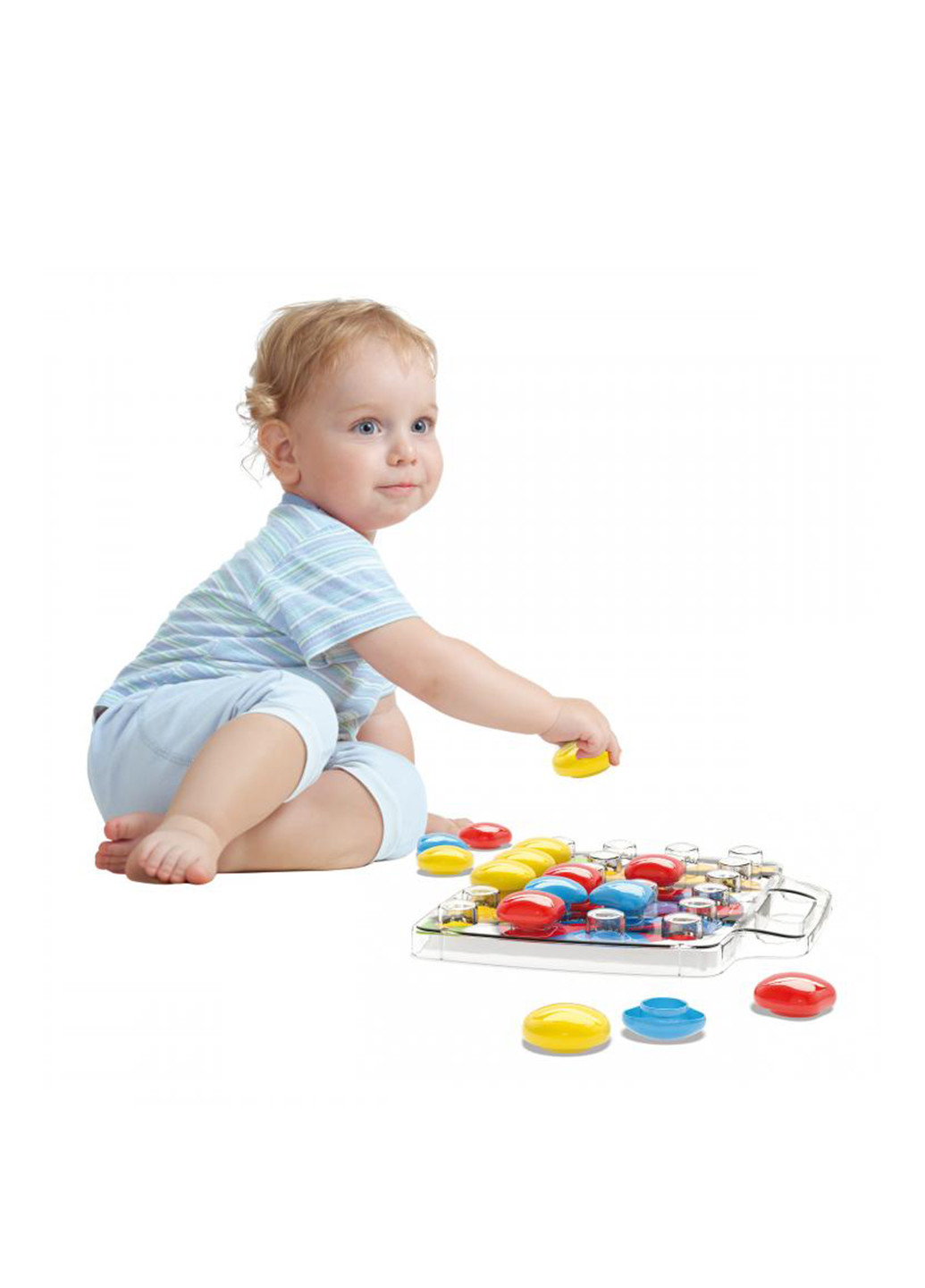 Набір - ДЛЯ ЗАНЯТТІ МОЗАЇКОЇ (великі фішки (46 мм, 24 шт.) + Дошка) Quercetti (27282009)