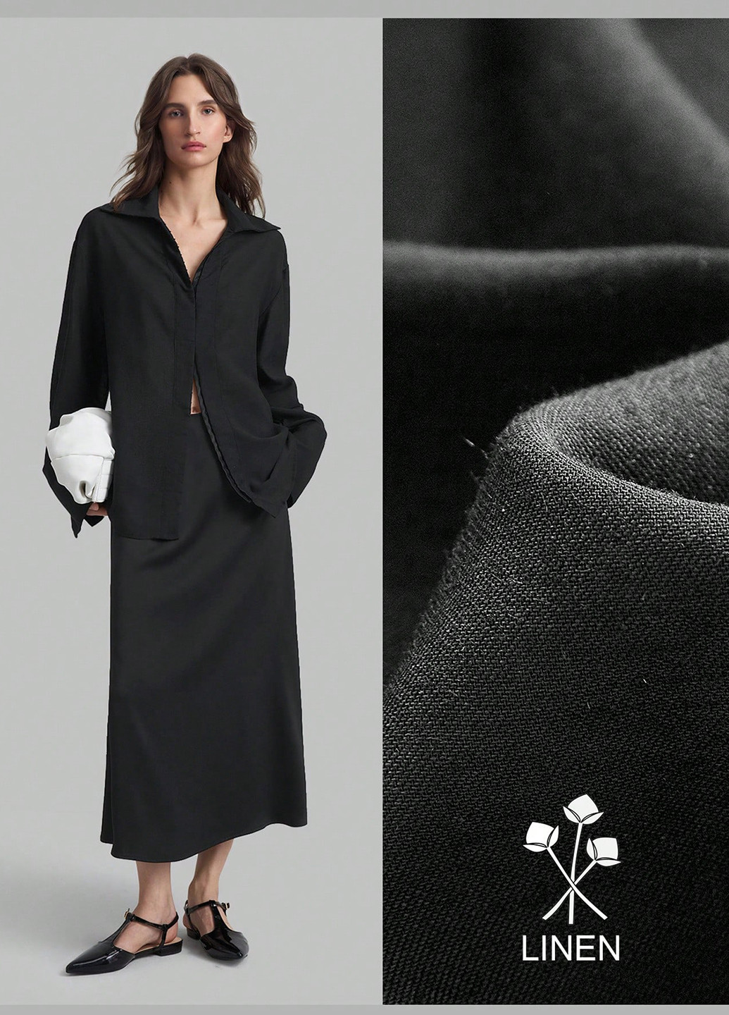 Чорна блуза SHEIN