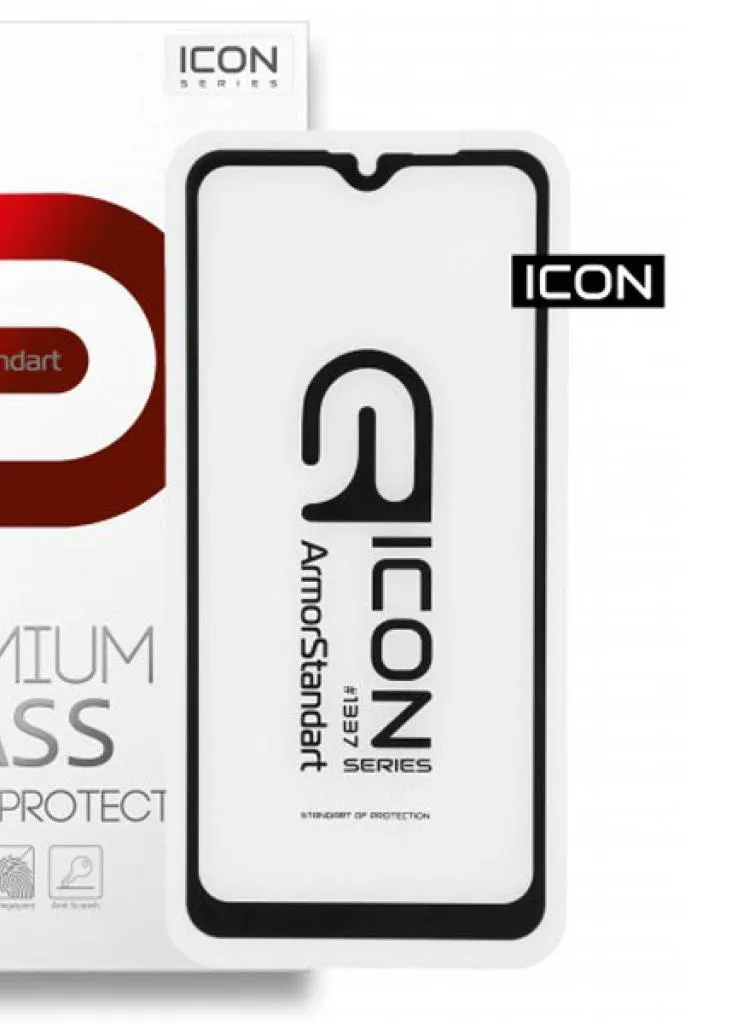 Стекло защитное Icon Realme С2 Black (ARM56298-GIC-BK) ArmorStandart (203978219)