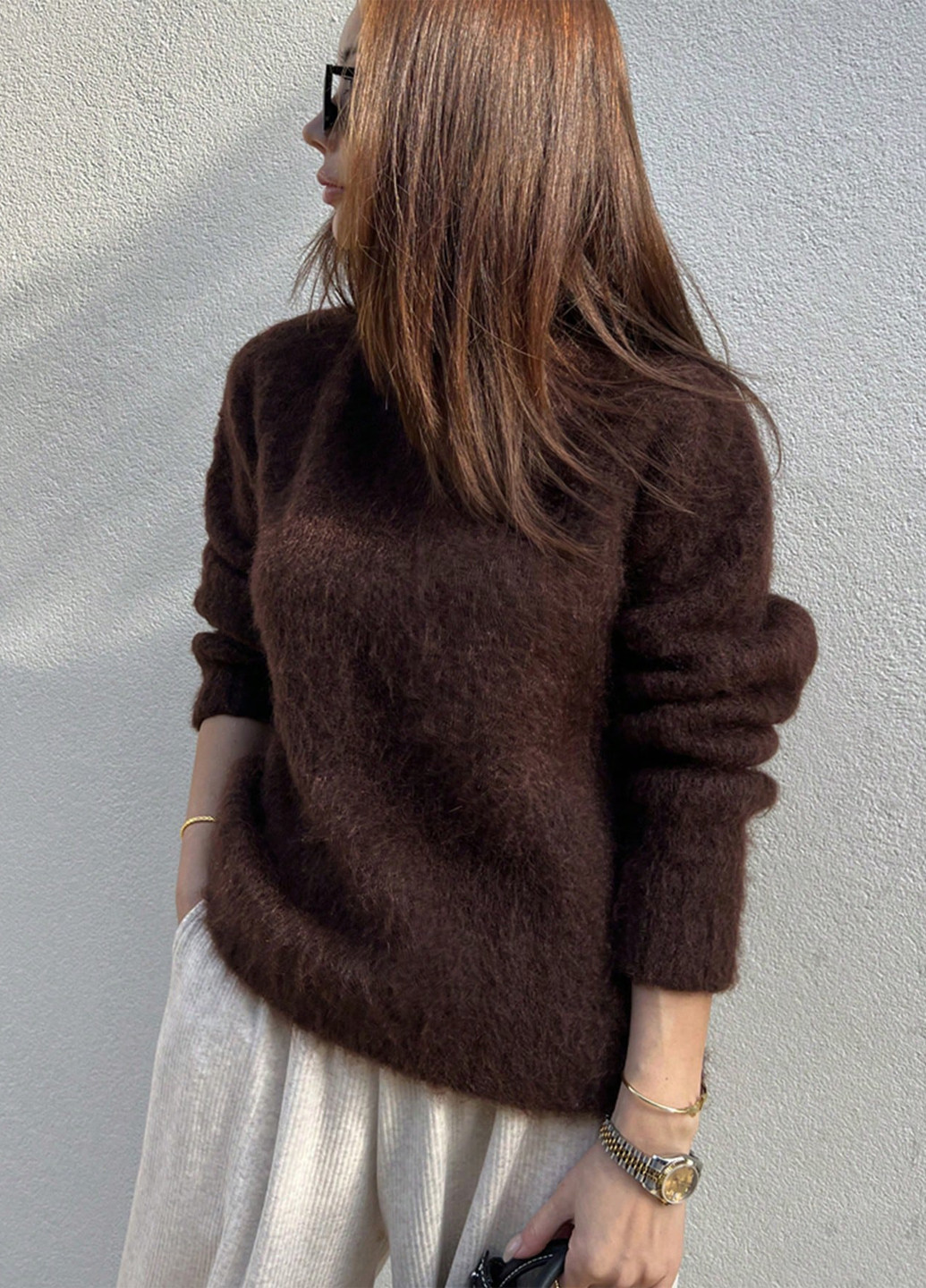Коричневий демісезонний джемпер джемпер SHEIN