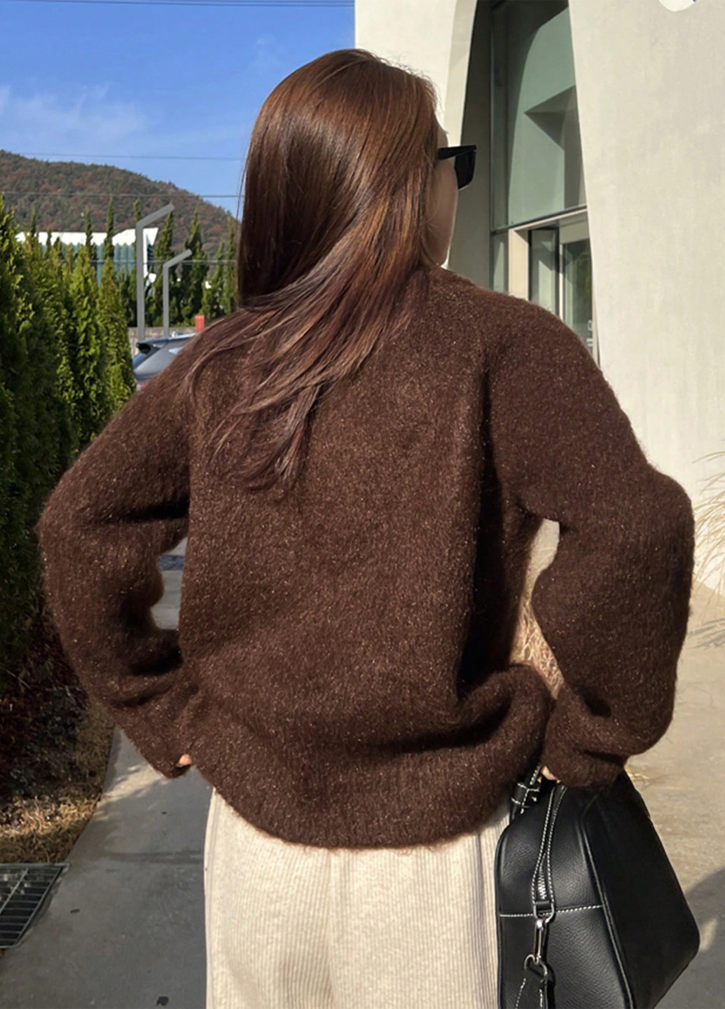 Коричневий демісезонний джемпер джемпер SHEIN