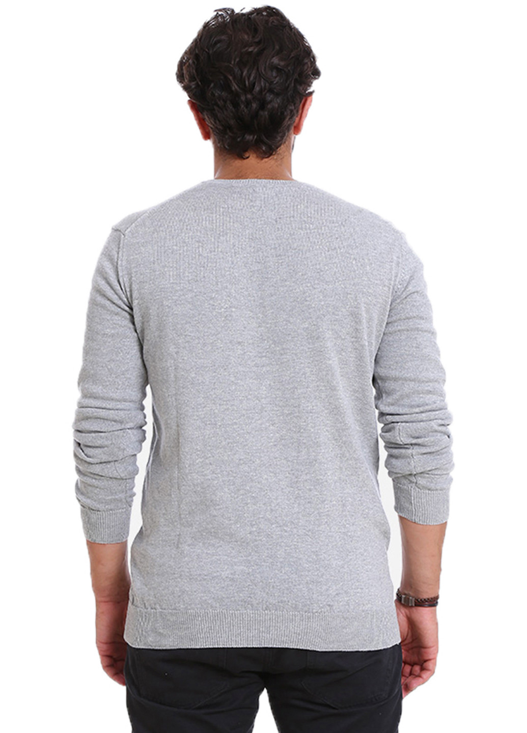 Светло-серый демисезонный пуловер пуловер Яavin