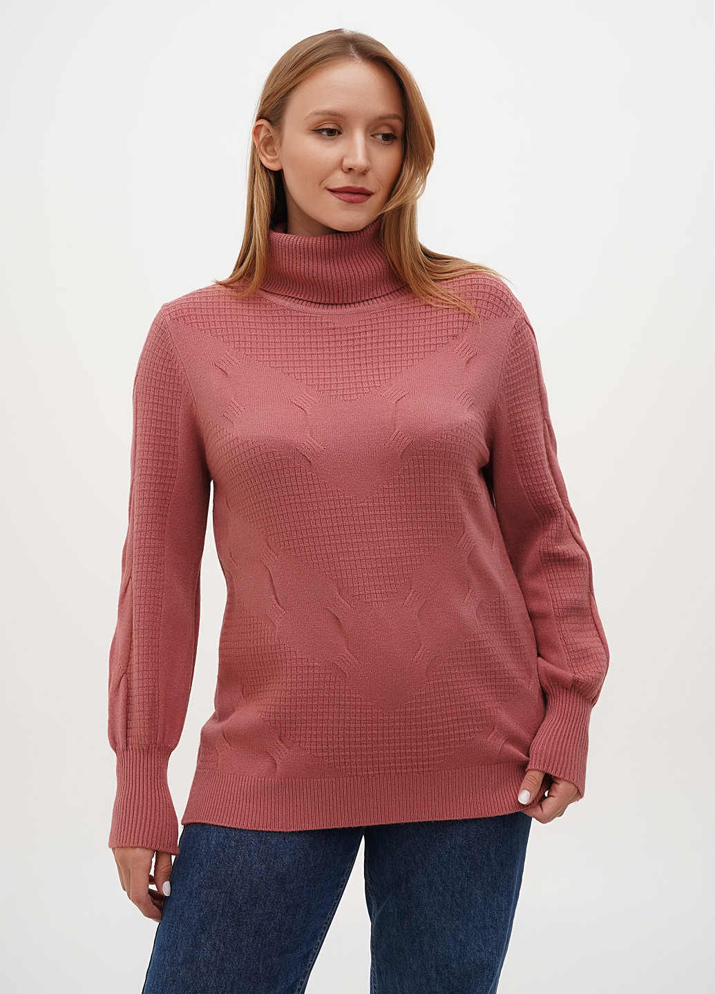 Рожево-ліловий демісезонний светр Anne