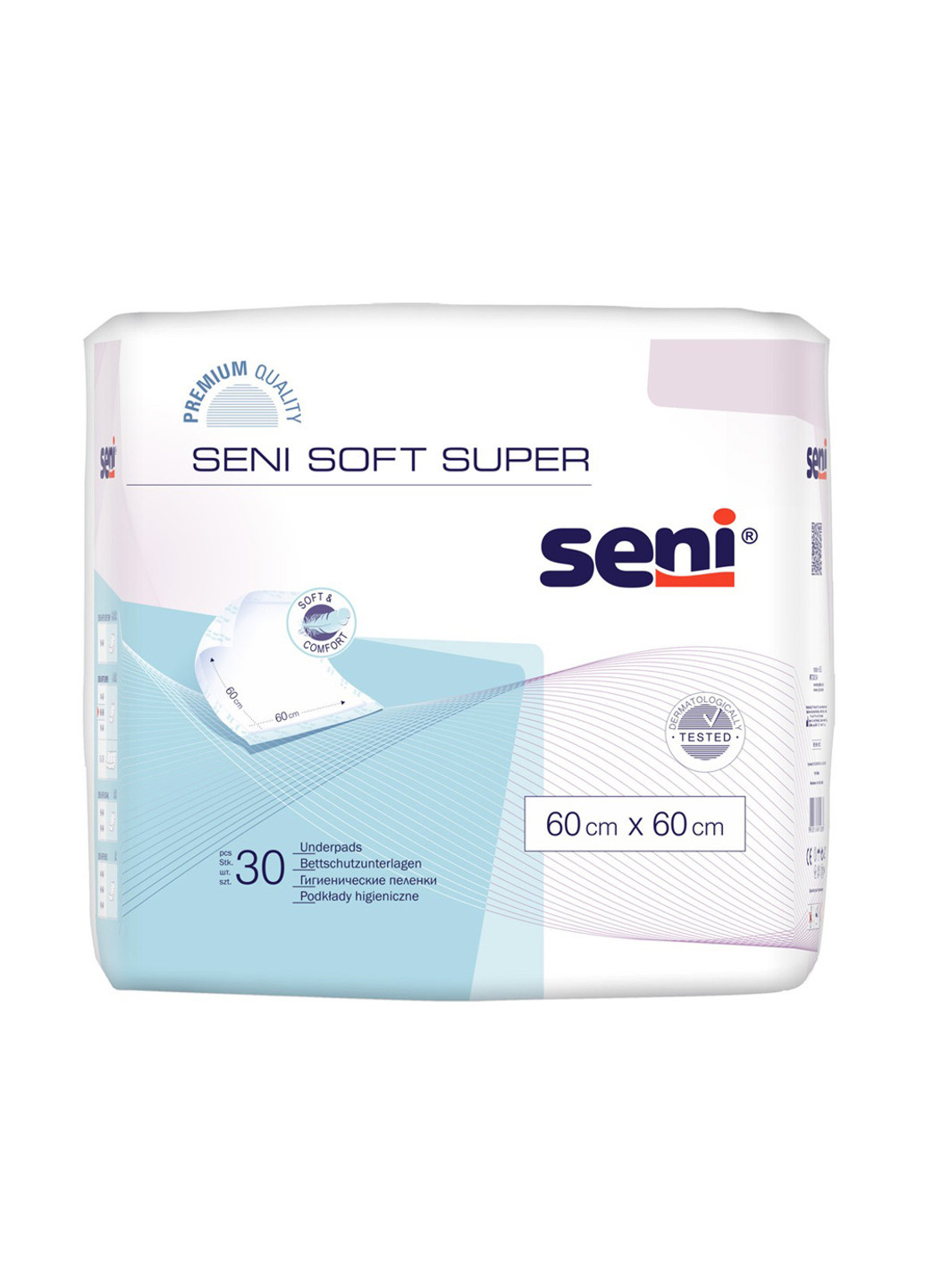 Гигиенические пеленки Soft Super 60 x 60 cм 30 шт. Seni (221115061)