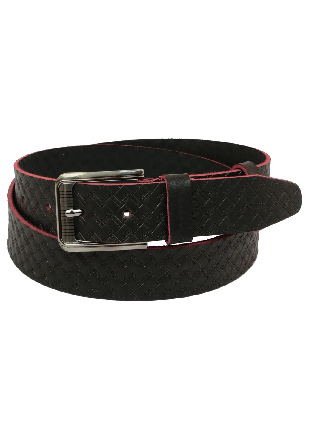 Чоловік шкіряний ремінь 122-142х4 см Skipper (233420925)