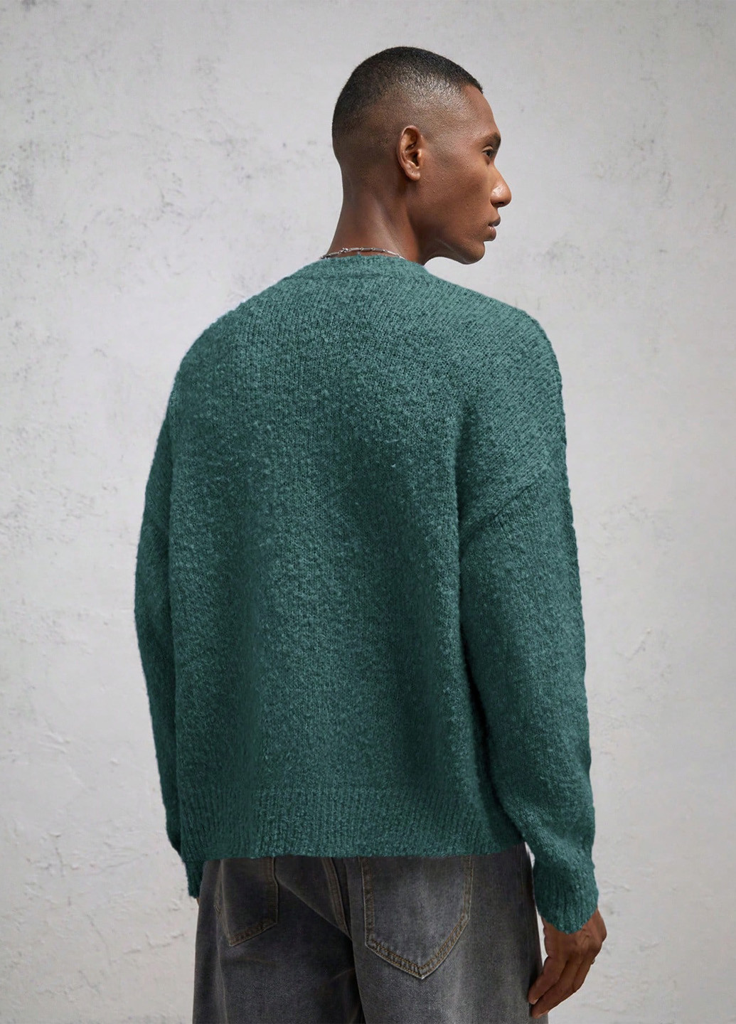 Зелений демісезонний пуловер пуловер SHEIN