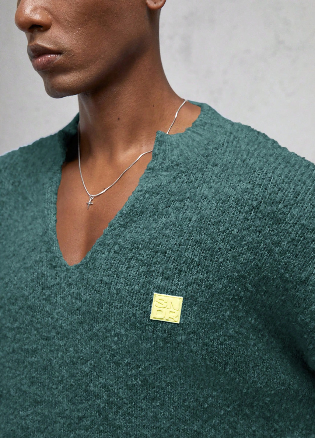 Зелений демісезонний пуловер пуловер SHEIN