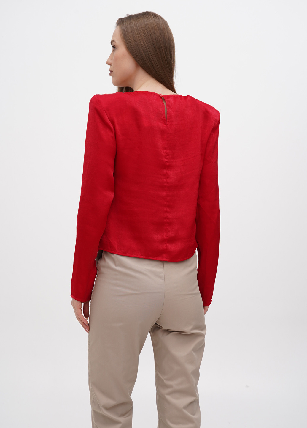Червона демісезонна блуза NA-KD