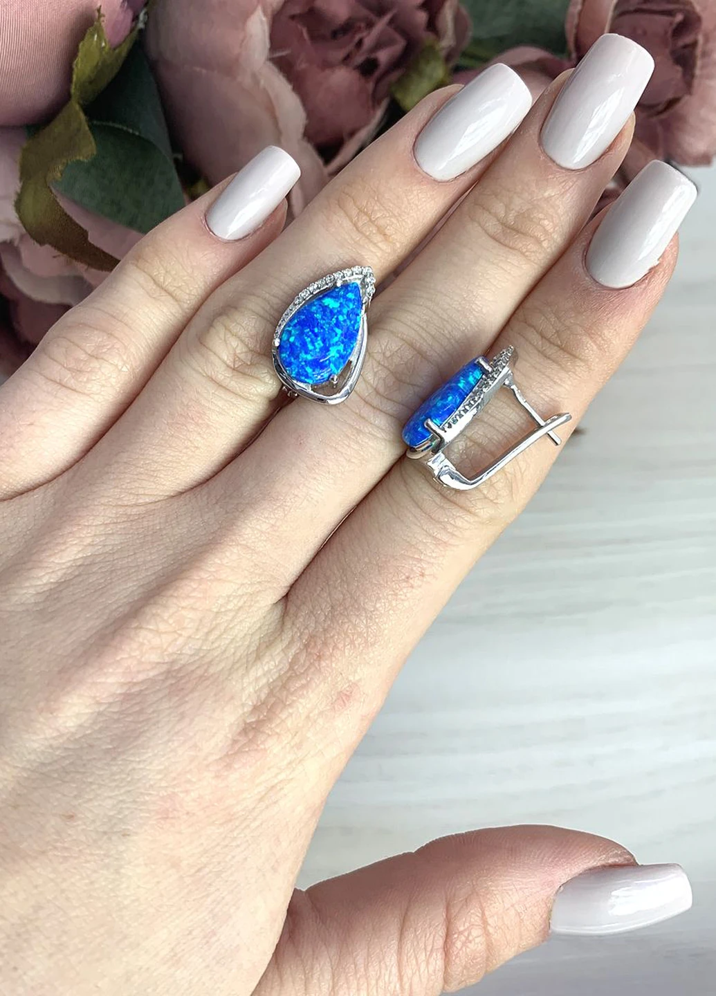 Серьги Silver Flame (219625727)