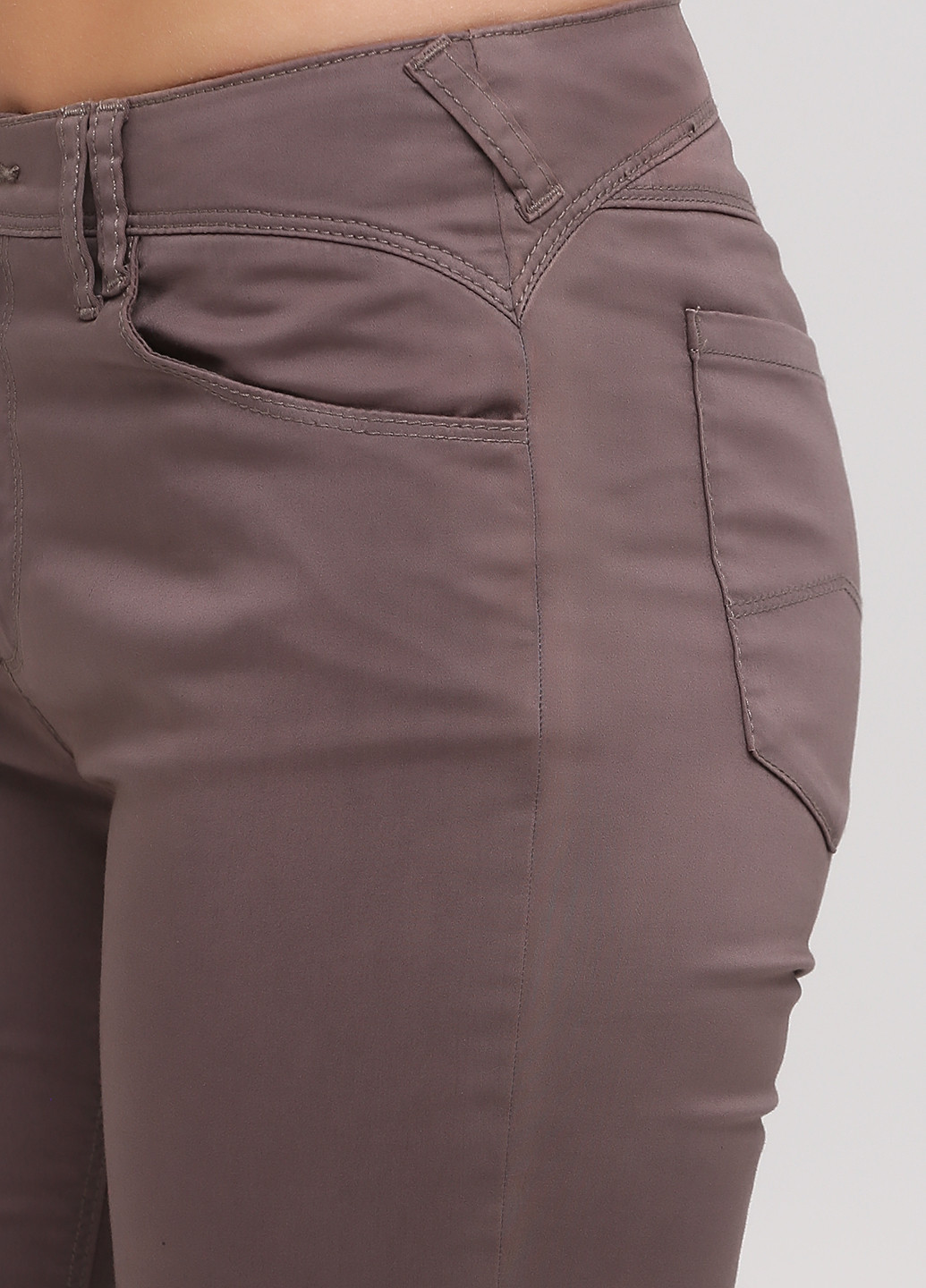 Коричневые кэжуал демисезонные зауженные брюки Armani Jeans