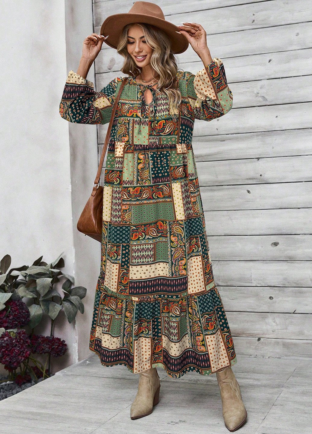 Комбінована кежуал сукня SHEIN з малюнком